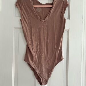 Everlane Pink Fitted Bodysuit